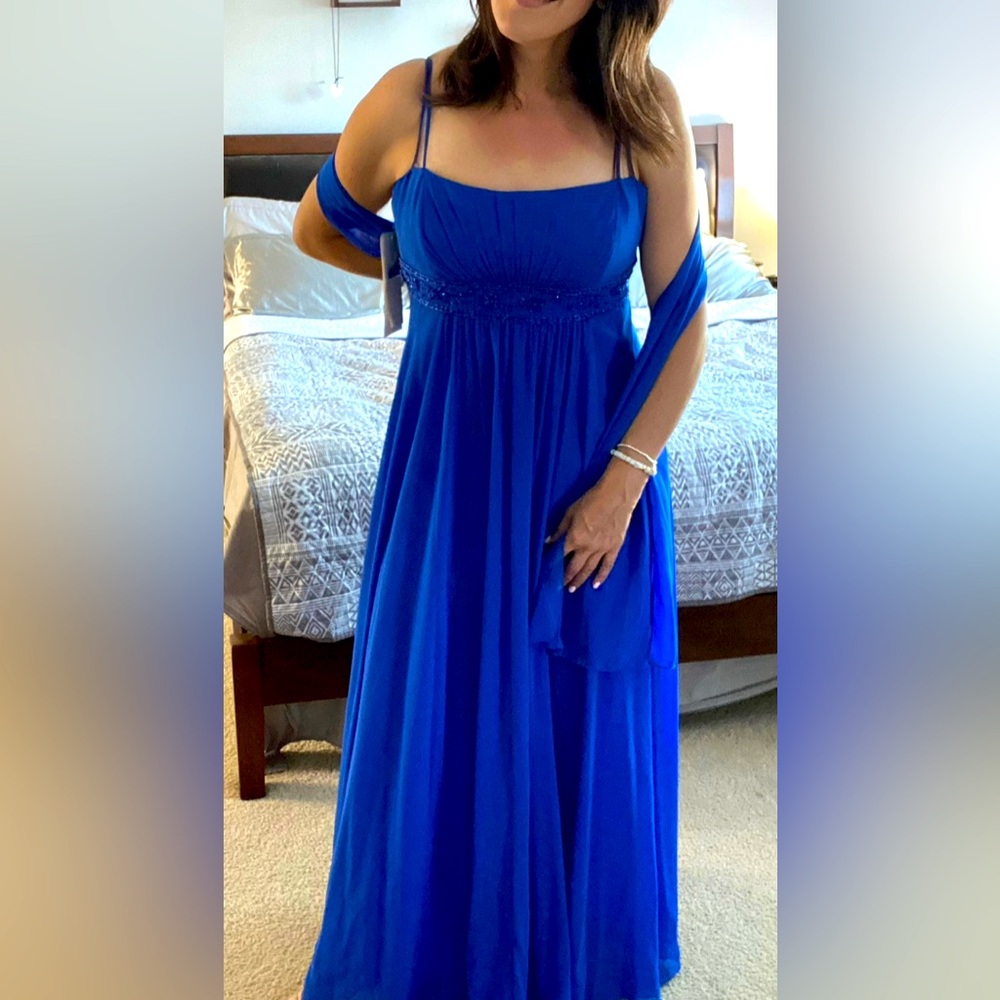 Electric blue dress